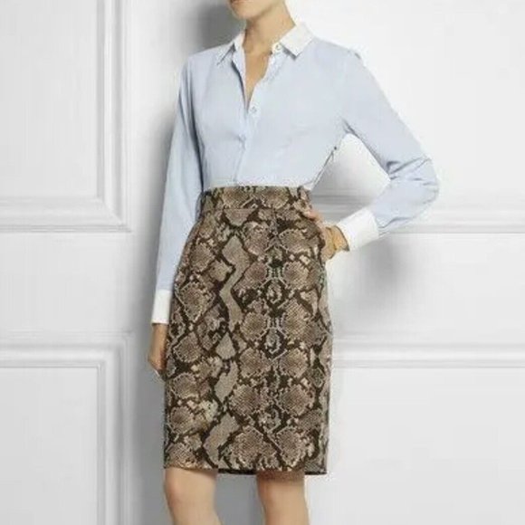 NEW! Altuzarra x Target Collab Pinstripe Blue White Striped Shirt Blouse Top XS - Picture 6 of 10